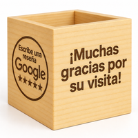 Cubo Reseñas Personalizado